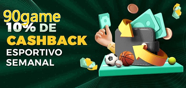 10% de bônus de cashback na 90game